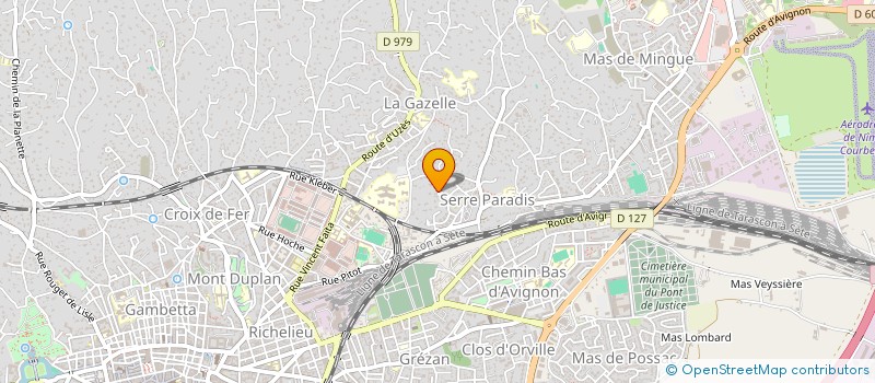 localisation de l'entreprise SCI DE SERRE PARADIS  NIMES