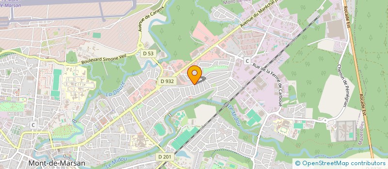 localisation de l'entreprise SCI DE SEVILLA  MONT-DE-MARSAN