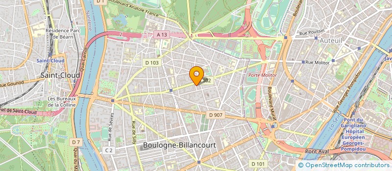 localisation de l'entreprise SCI DE SEVRES à BOULOGNE-BILLANCOURT