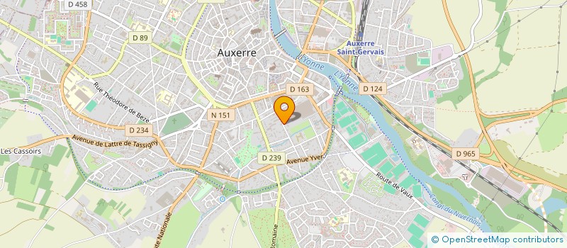 localisation de l'entreprise SCI DE SEVRY à AUXERRE