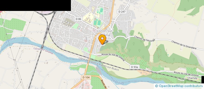 localisation de l'entreprise SCI DE SEZE  LIVRON-SUR-DROME