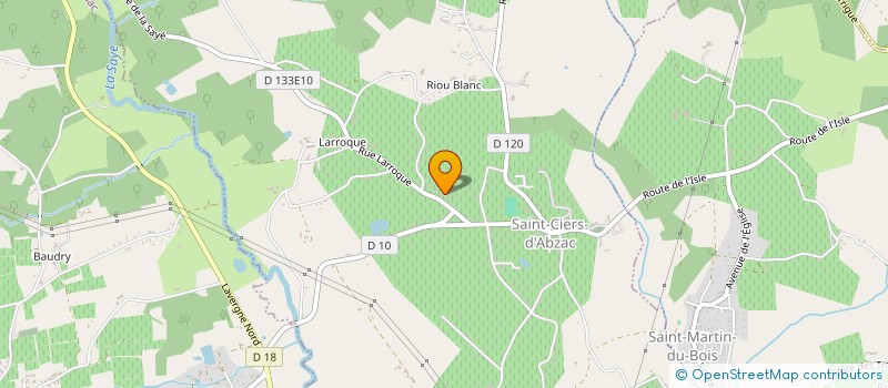 localisation de l'entreprise SCI DE SICOT  ST CIERS D ABZAC