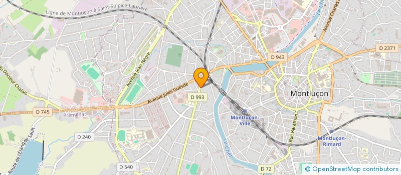 localisation de l'entreprise SCI DE SIROIX à MONTLUCON