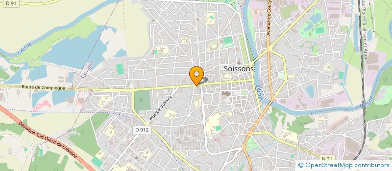 localisation de l'entreprise SCI DE SOISSONS OUEST à POMMIERS