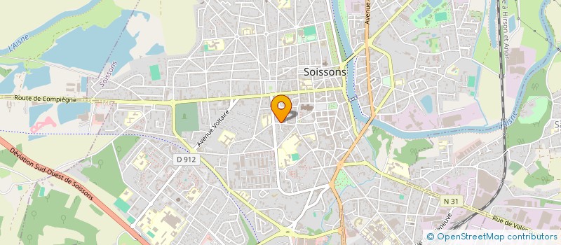 localisation de l'entreprise SCI DE SOISSONS SUD à SOISSONS