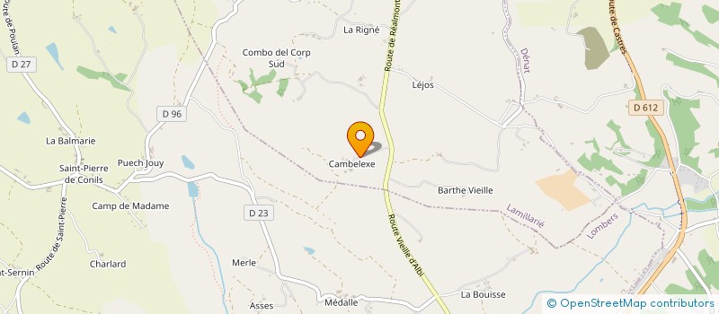 localisation de l'entreprise SCI DE SOREZE  LAMILLARIE