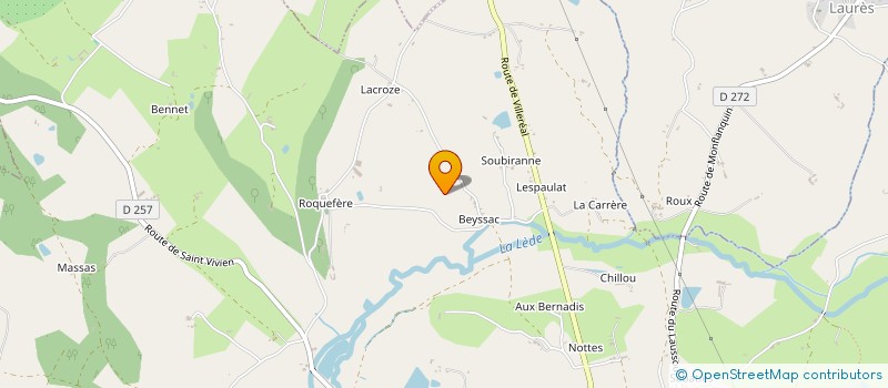 localisation de l'entreprise SCI DE SOUBIRANNES  MONFLANQUIN