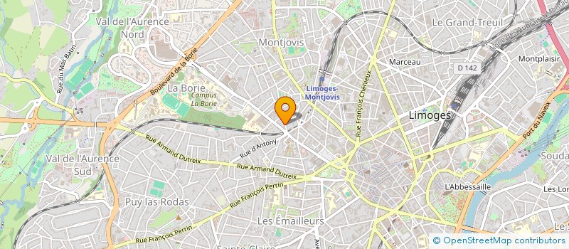 localisation de l'entreprise SCI DE SOUDANAS à LIMOGES