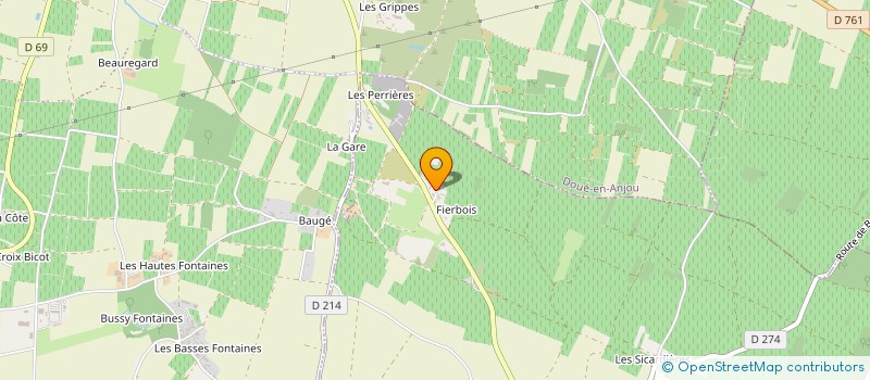 localisation de l'entreprise SCI DE SOULANGER  VAUDELNAY