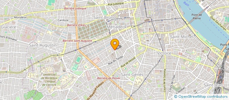 localisation de l'entreprise SCI DE SOURDIS à BORDEAUX