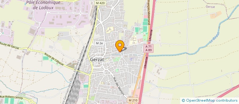 localisation de l'entreprise SCI DE SOUSA 360  GERZAT