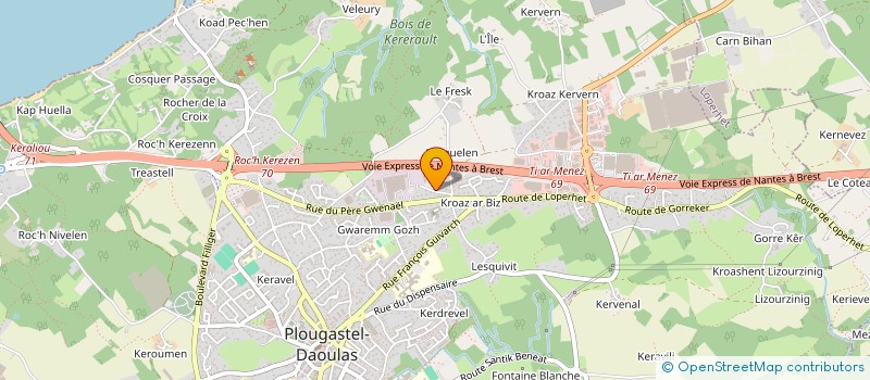 localisation de l'entreprise SCI DE SOUSA  PLOUGASTEL-DAOULAS