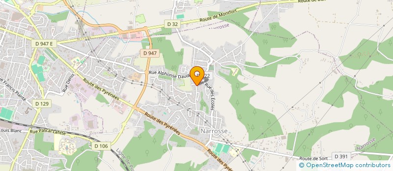 localisation de l'entreprise SCI DE SOUSTE  NARROSSE