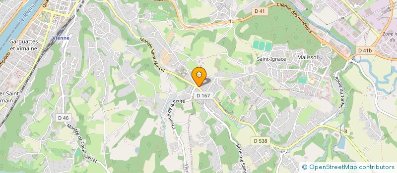 localisation de l'entreprise SCI DE ST BENOIT  VIENNE