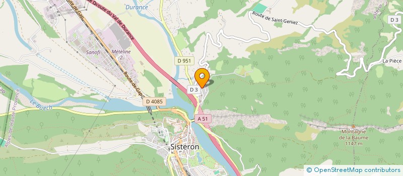 localisation de l'entreprise SCI DE ST DOMINIQUE  SISTERON