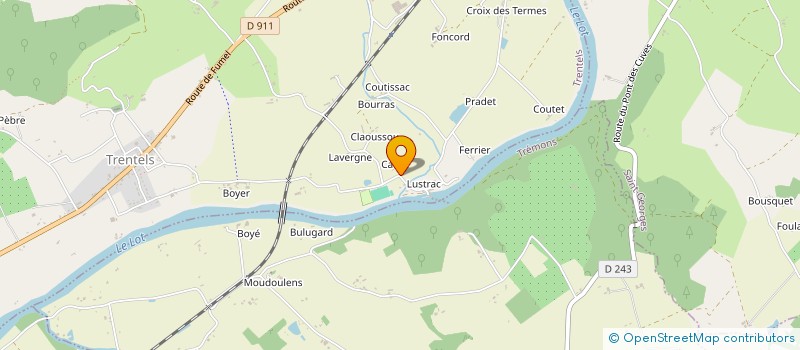 localisation de l'entreprise SCI DE ST ETIENNE  TRENTELS