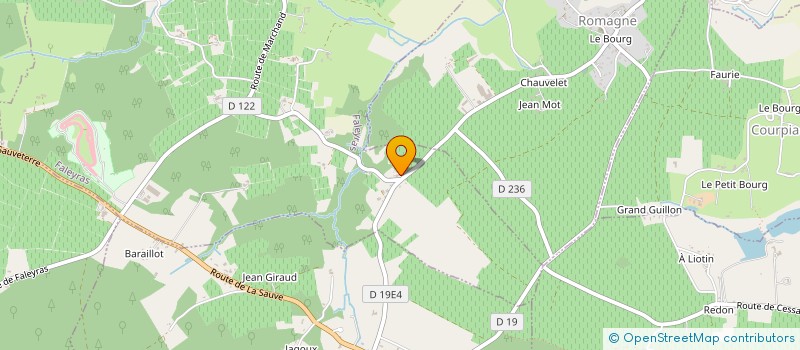 localisation de l'entreprise SCI DE ST GERMAIN  FALEYRAS