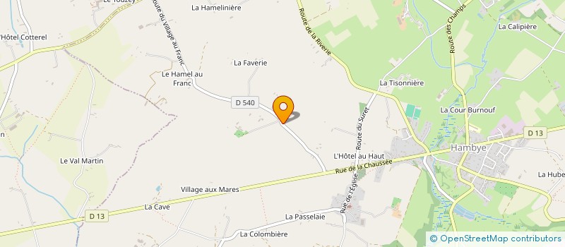 localisation de l'entreprise SCI DE ST MARTIN  HAMBYE