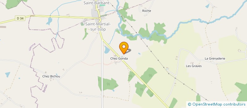 localisation de l'entreprise SCI DE ST MATHIEU à SAINT-MARTIAL-SUR-ISOP