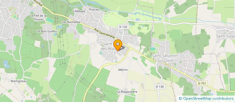 localisation de l'entreprise SCI DE ST SATURNIN SUR LOIRE  LES GARENNES SUR LOIRE