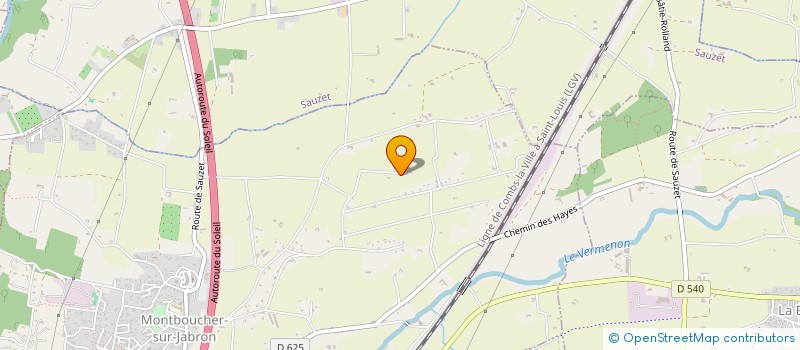 localisation de l'entreprise SCI DE ST SORNIN  MONTBOUCHER-SUR-JABRON