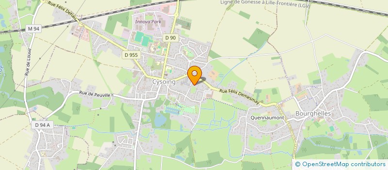 localisation de l'entreprise SCI DE STAEL  CYSOING