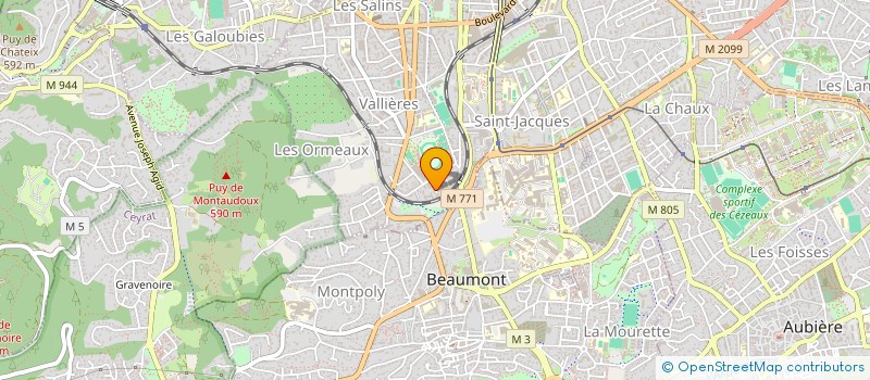 localisation de l'entreprise SCI DE STE THORETTE  CLERMONT-FERRAND