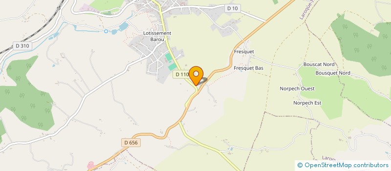 localisation de l'entreprise SCI DE STRADET  LAROQUE-TIMBAUT