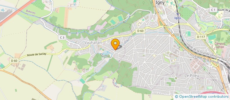 localisation de l'entreprise SCI DE STRESS  VAUHALLAN