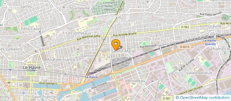 localisation de l'entreprise SCI DE SUBLIGNY à LE HAVRE