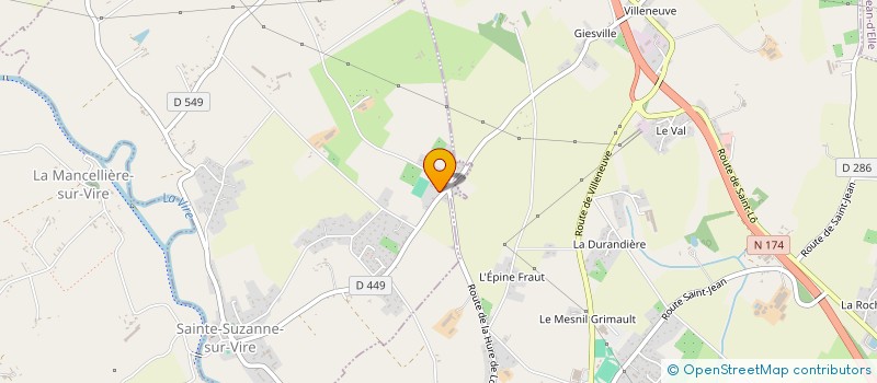 localisation de l'entreprise SCI DE SURVILLE  SAINTE-SUZANNE-SUR-VIRE