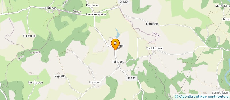 localisation de l'entreprise SCI DE TALVERN KERVENNO  PLUMELIAU-BIEUZY