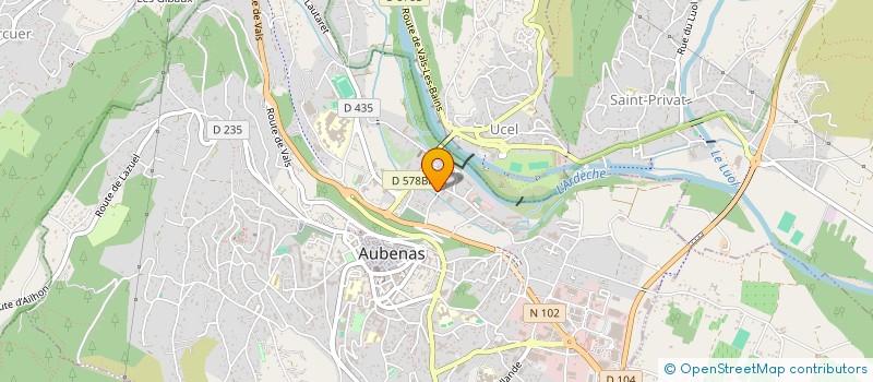 localisation de l'entreprise SCI DE TARTARY à AUBENAS