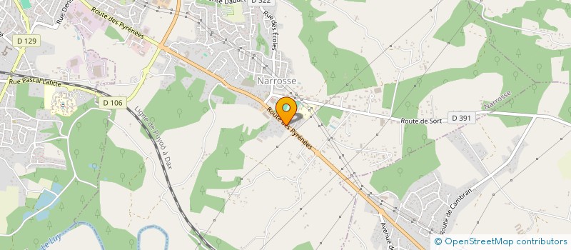 localisation de l'entreprise SCI DE TASTET  NARROSSE