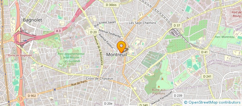 localisation de l'entreprise SCI DE TERMINAL IMMOBILIER à MONTREUIL