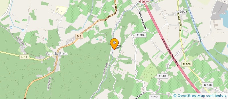 localisation de l'entreprise SCI DE TERREFORT  CAUBEYRES