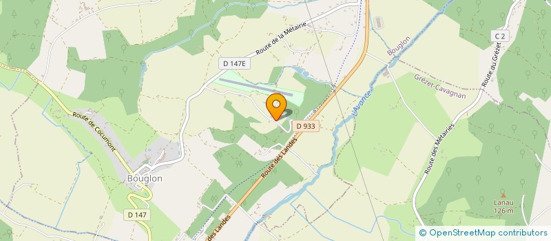 localisation de l'entreprise SCI DE TESSERIS  BOUGLON