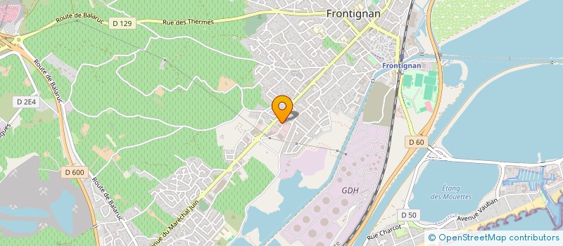 localisation de l'entreprise SCI DE THAU à FRONTIGNAN