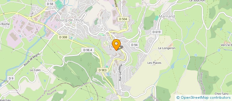 localisation de l'entreprise SCI DE THEL  COURS