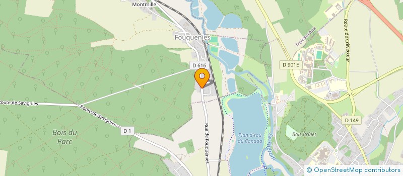 localisation de l'entreprise SCI DE THER  FOUQUENIES