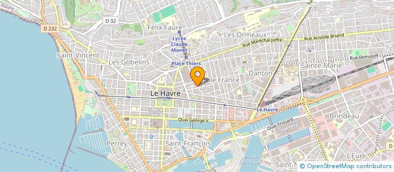 localisation de l'entreprise SCI DE THEUVILLE  LE HAVRE