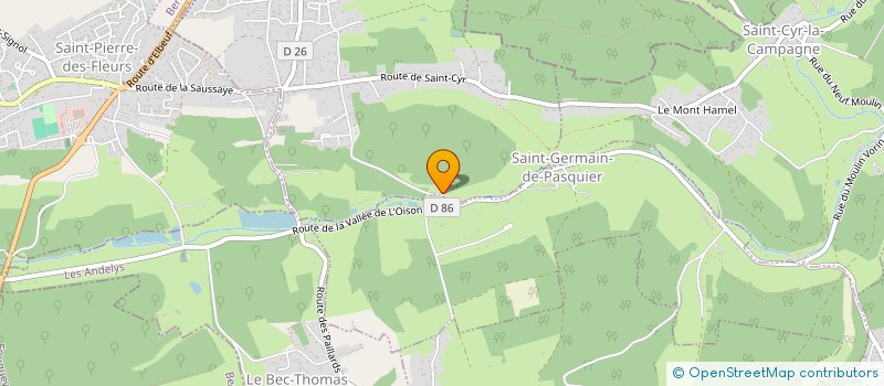 localisation de l'entreprise SCI DE THIBAUT ET MARJORIE  LA SAUSSAYE