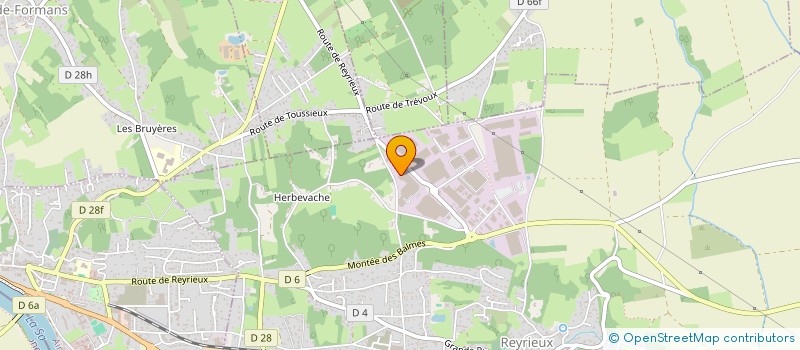 localisation de l'entreprise SCI DE THIVENT à REYRIEUX