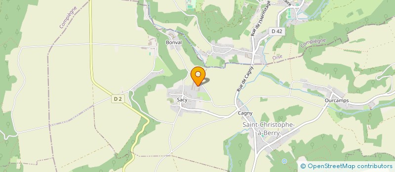 localisation de l'entreprise SCI DE THOIRY  SAINT-CHRISTOPHE-A-BERRY