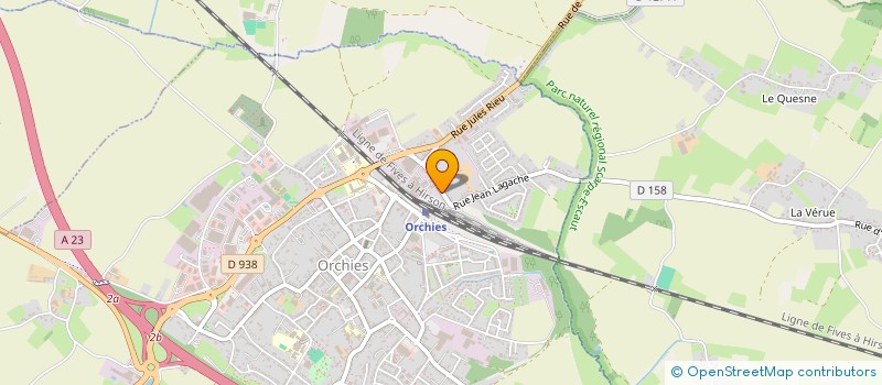 localisation de l'entreprise SCI DE THONNELLE  ORCHIES