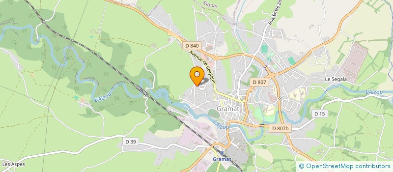 localisation de l'entreprise SCI DE THORMEROZ  ALVIGNAC