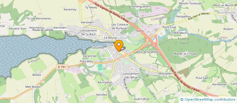 localisation de l'entreprise SCI DE TIF AR FAOU  LE FAOU