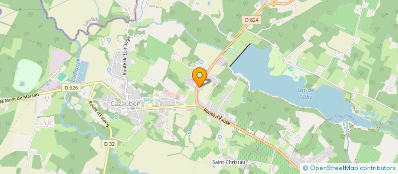 localisation de l'entreprise SCI DE TILHADET  CAZAUBON