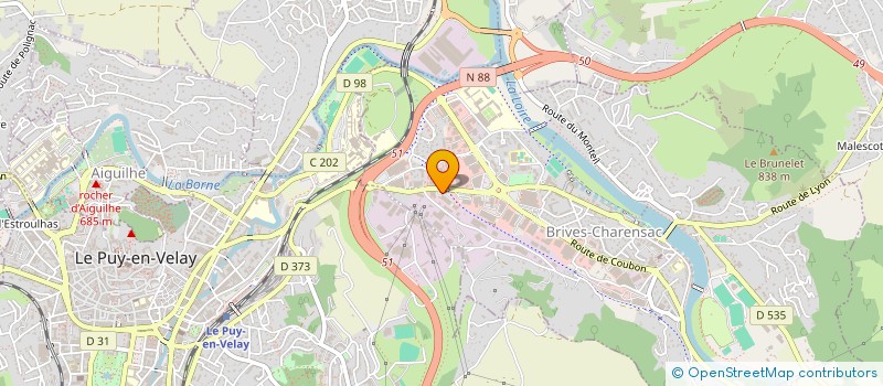 localisation de l'entreprise SCI DE TIREBOEUF  BRIVES-CHARENSAC