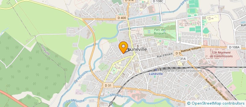 localisation de l'entreprise SCI DE TOCQUEVILLE NCP  LUNEVILLE